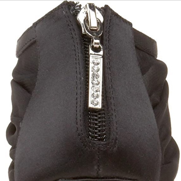 Chinese Laundry 'Hide and Seek' Black Chiffon Bootie 5”heel 8.5M Womens 6.5Men’s - Picture 5 of 15